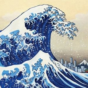 Tsunami painting